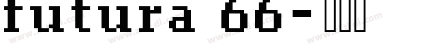 futura 66字体转换